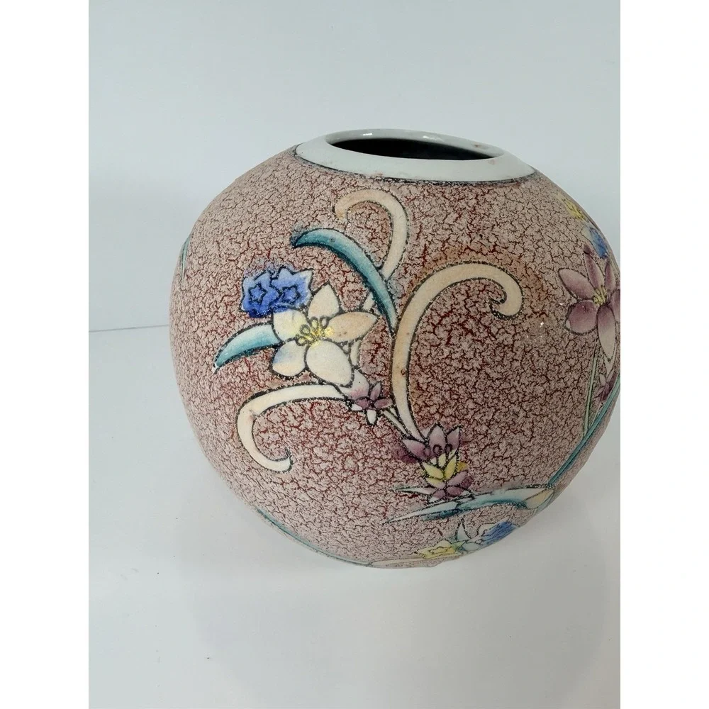 Chinese‎ stone finish family rose porcelain vase